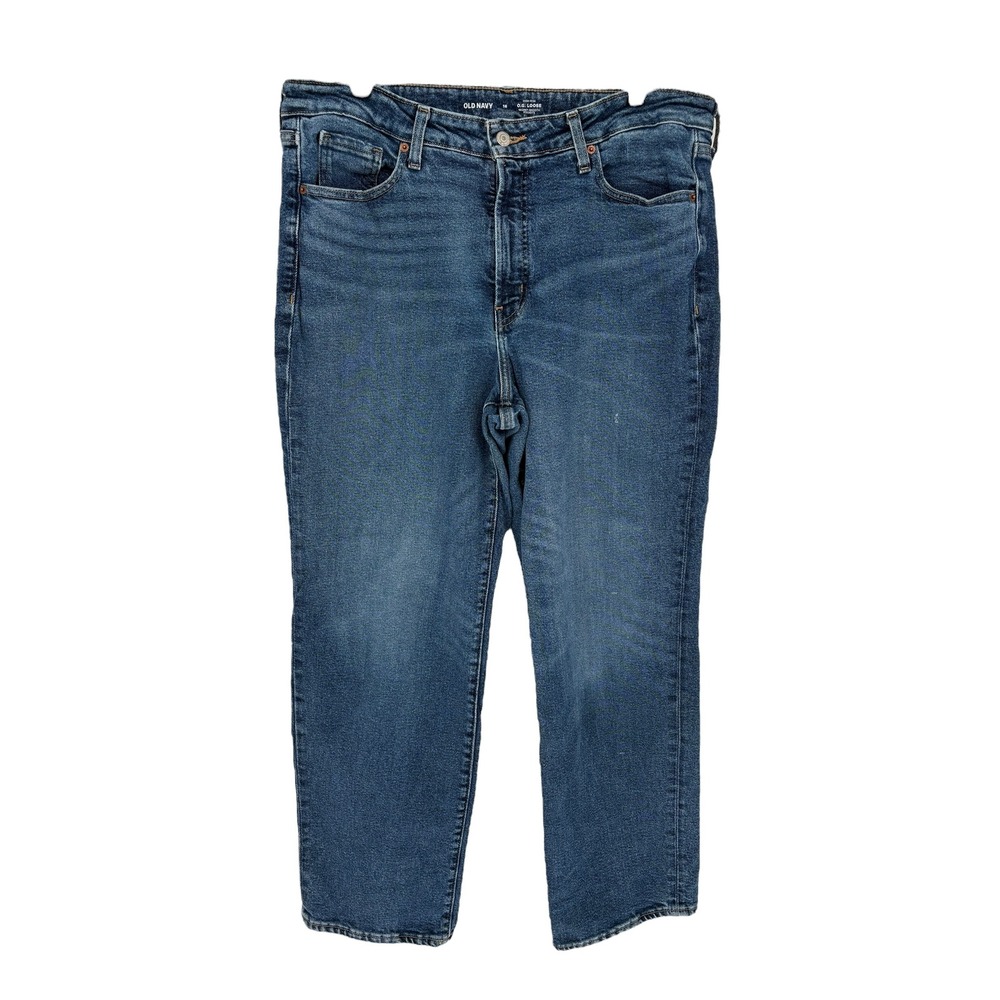 Old Navy High Rise OG Loose Jeans Blue Denim Secret Smooth Pockets (Size 16) - Picture 1 of 6